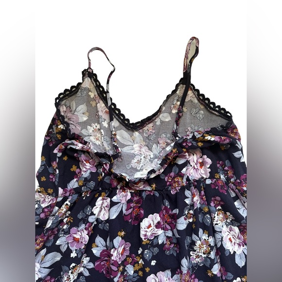 Maurices spaghetti strap floral blouse spring summer tank top - Picture 10 of 10